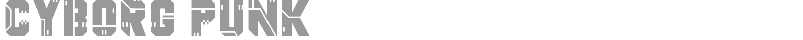 Cyborg Punk font preview